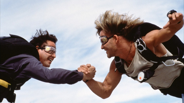 Keanu Reeves and Patrick Swayze in Point Break