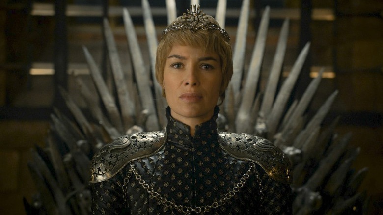 Cersei sits on Iron Throne