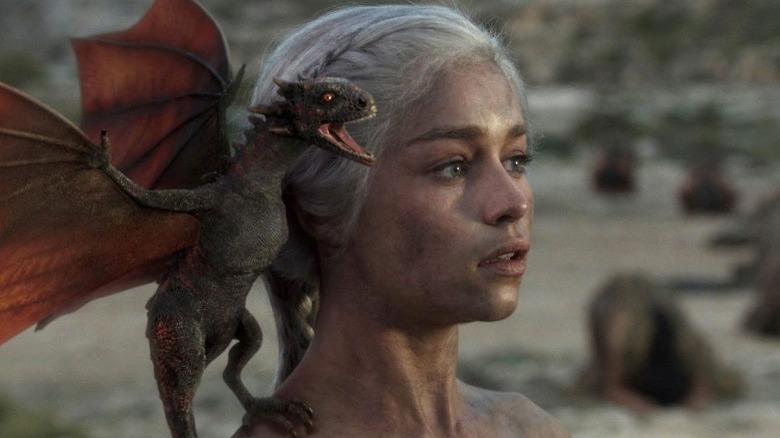 Daenerys and baby Drogon