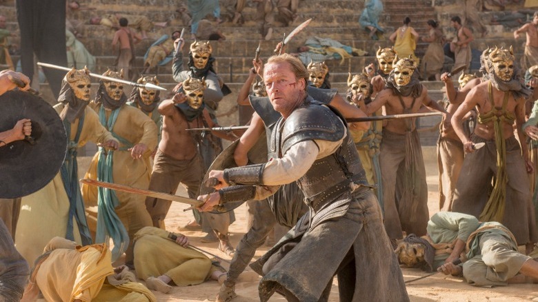 Jorah surrounded by sons of the harpy