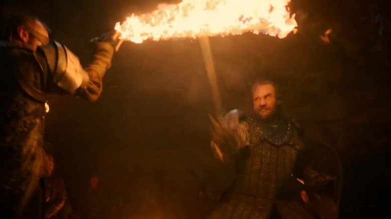 The Hound duels Beric Dondarrion