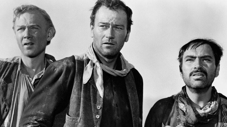 John Wayne wearing scarf 3 Godfathers