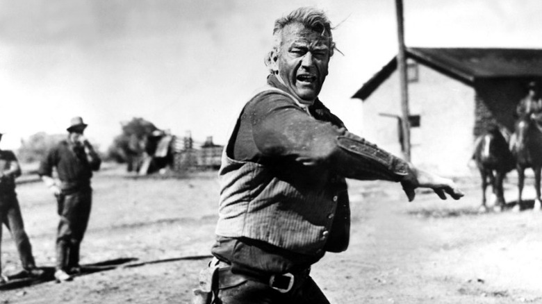 John Wayne yelling Red River