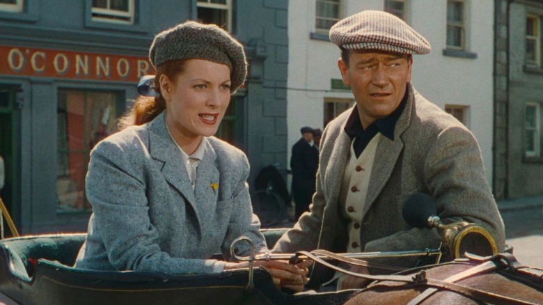 John Wayne Maureen O'Hara horse-drawn carriage The Quiet Man