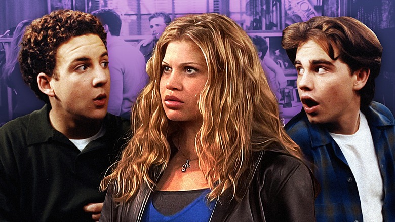 Shawn, Cory, and Topanga from Boy Meets World