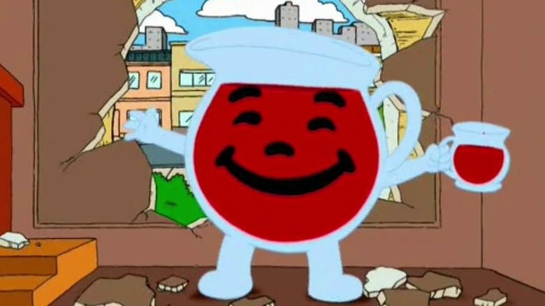 Family Guy, Kool-Aid Man bursting through a wall and saying 'Oh yeah!'