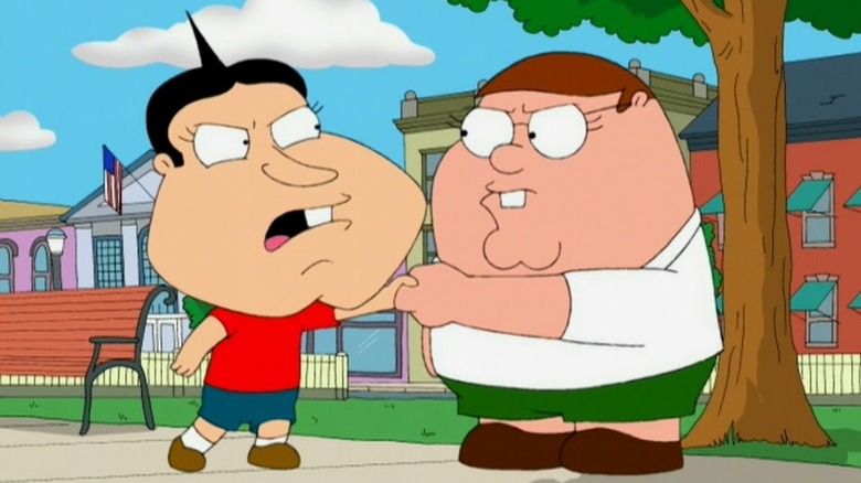 Family Guy, Quagmire and Peter as little rascals