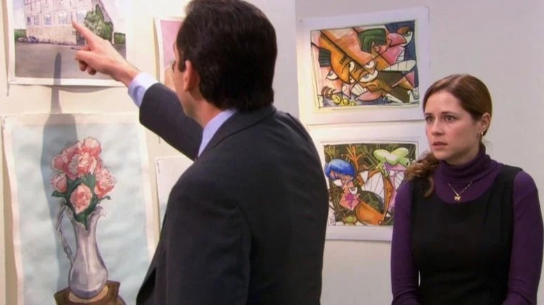 Michael and Pam in The Office