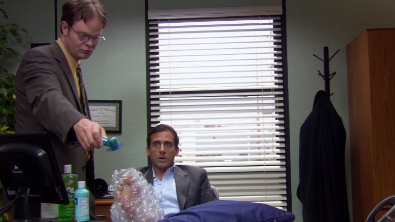 Dwight and Michael in The Office