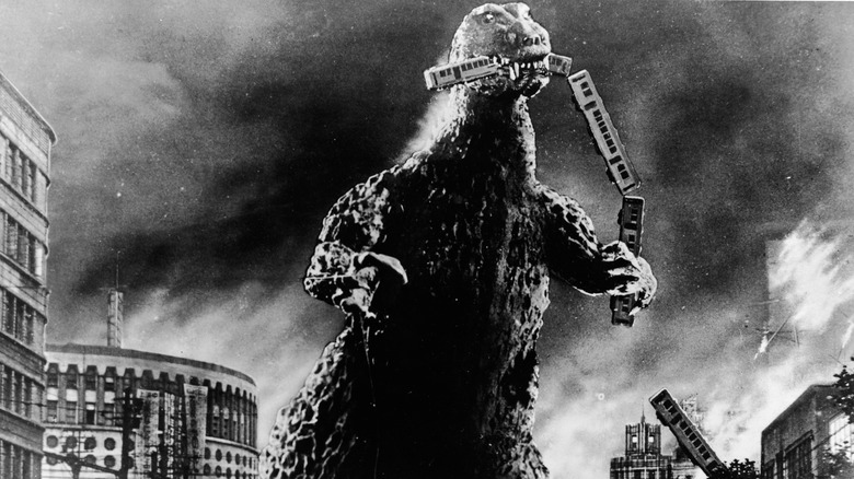 Godzilla attacks Tokyo