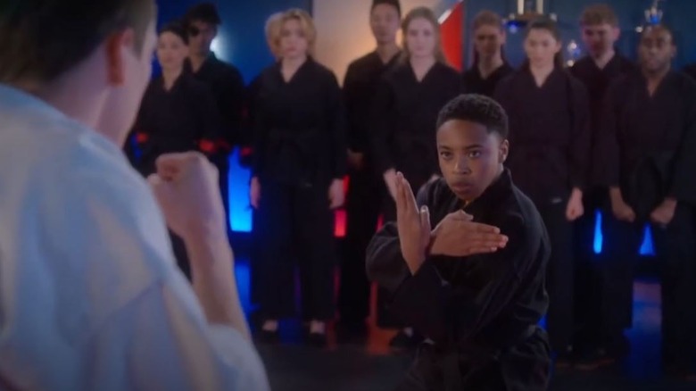 Dallas Dupree Young's Kenny Payne fighting on Cobra Kai