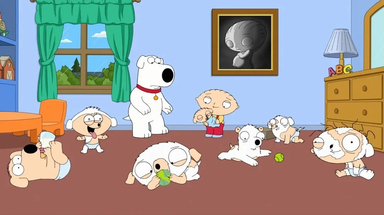 Brian and Stewie's cross-bred children in Family Guy