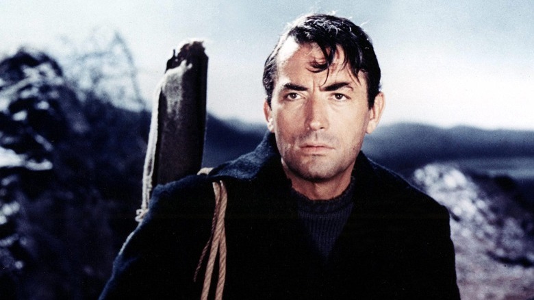 Gregory Peck on an incursion in The Guns of Navarone