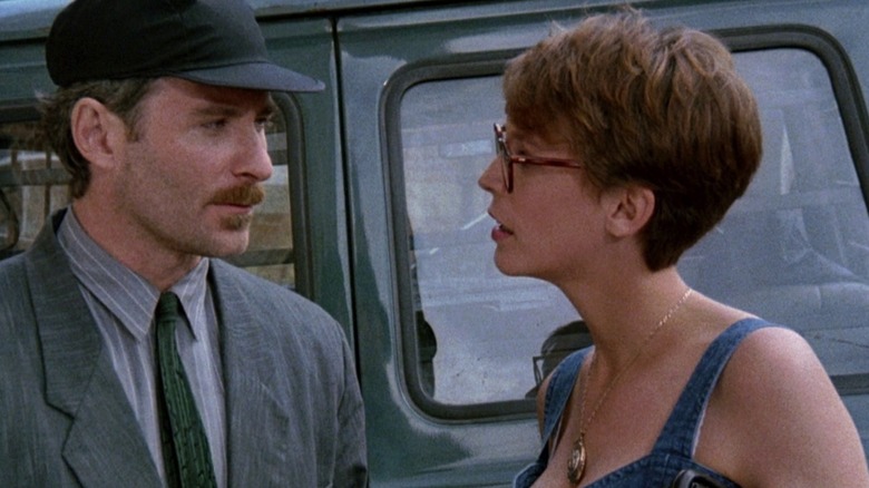 Jamie Lee Curtis looks at Kevin Kline