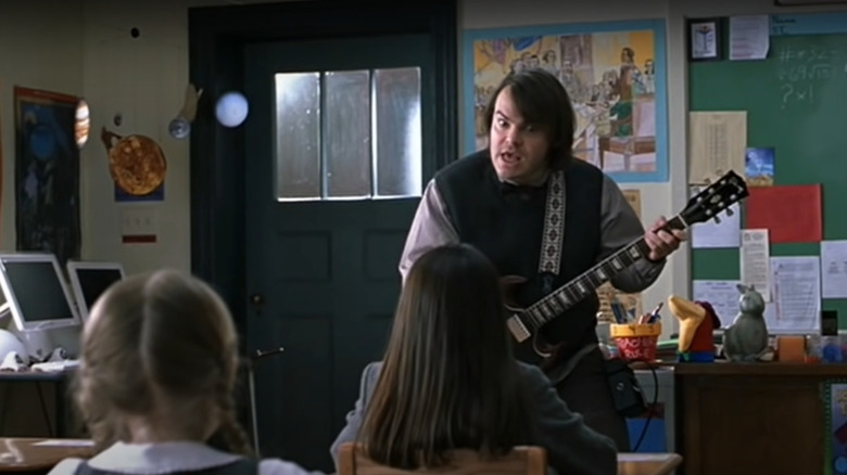 Jack Black teaching math with guitar