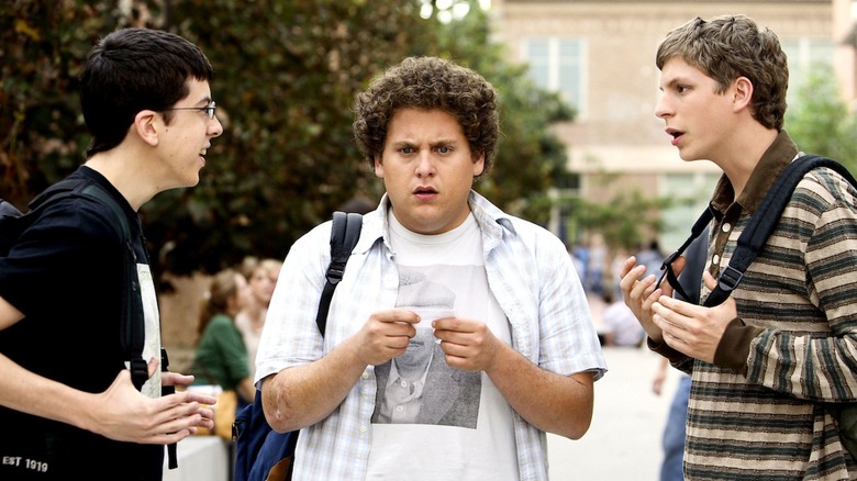 Fogell Seth and Evan arguing Superbad