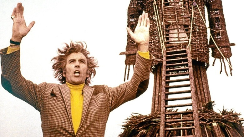 Christopher Lee holds ritual in The Wicker Man