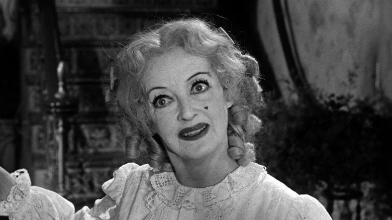 Bette Davis looks deranged in What Ever Happened to Baby Jane?