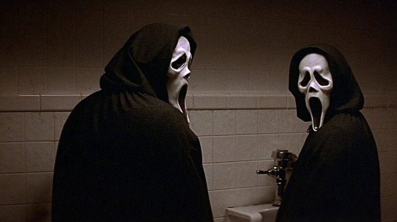 Ghostface killers at urinals