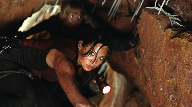 Characters in a cave in The Descent