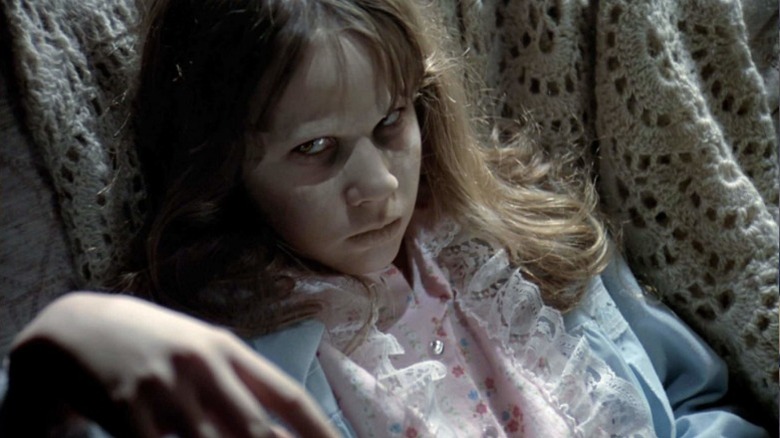 Linda Blair possessed in The Exorcist