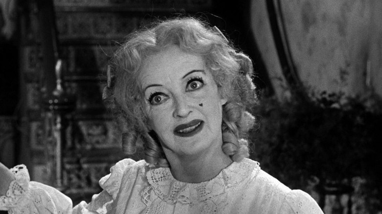 Bette Davis looks deranged in What Ever Happened to Baby Jane?