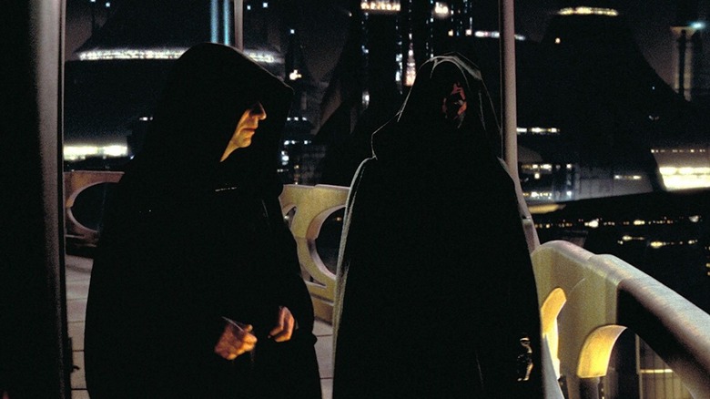 Darth Sidious e Darth Maul em Star Wars: A Ameaça Fantasma