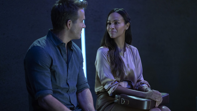 Ryan Reynolds and Zoe Saldana in "The Adam Project"