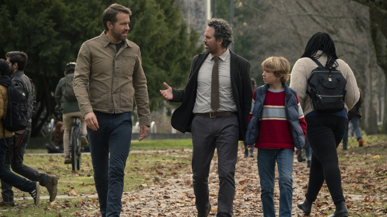 Ryan Reynolds, Mark Ruffalo, and Walker Scobell in "The Adam Project"