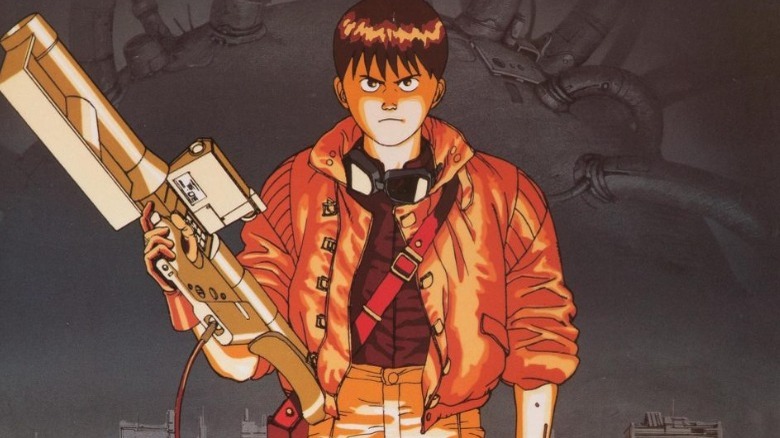 Kenda from Akira Holding Gun