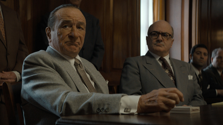 Frank Costello sits with his lawyer in The Alto Knights