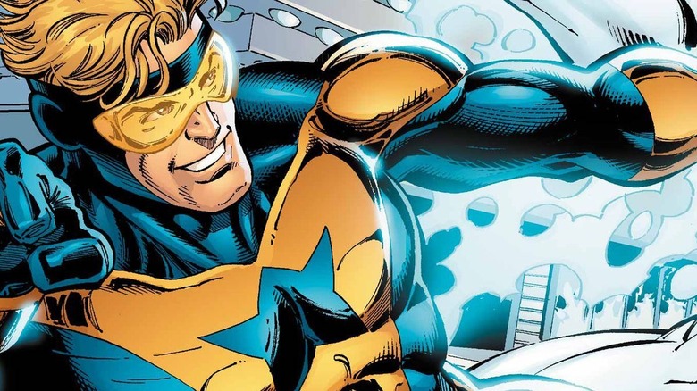 Booster Gold panel from comic