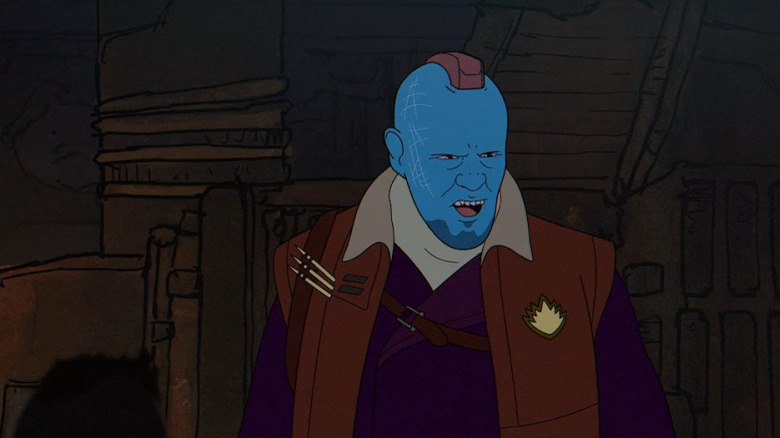 Yondu angry in The Guardians of the Galaxy Holiday Special 