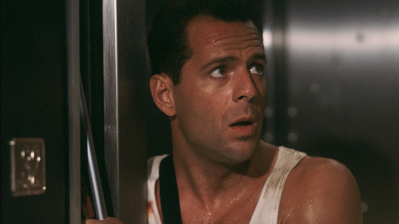 John McClane hiding in Die Hard