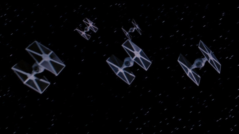 TIE fighters in Star Wars