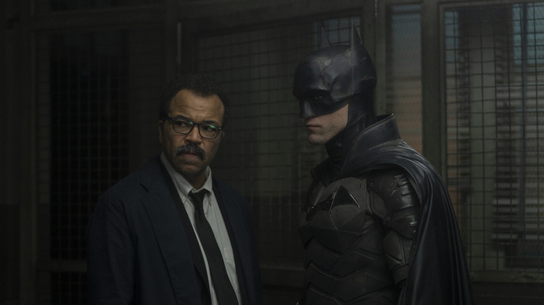 Jeffrey Wright and Robert Pattinson in The Batman