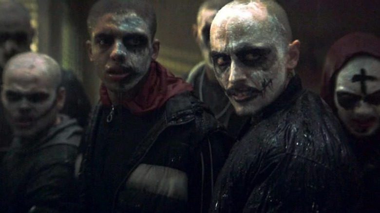 A face-painted gang in The Batman