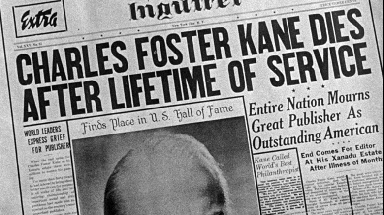 Kane obituary in newspaper