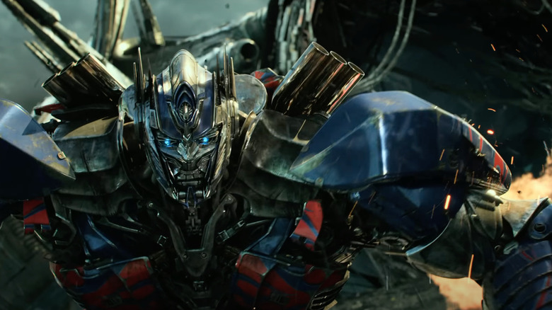 Optimus in battle