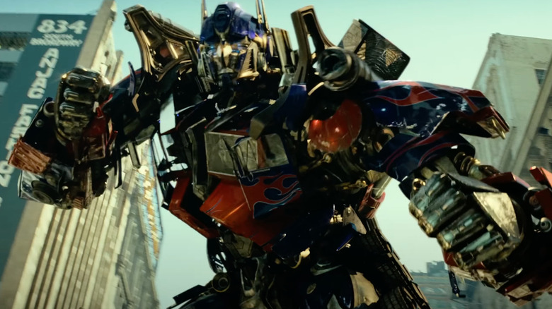 Optimus strikes a pose