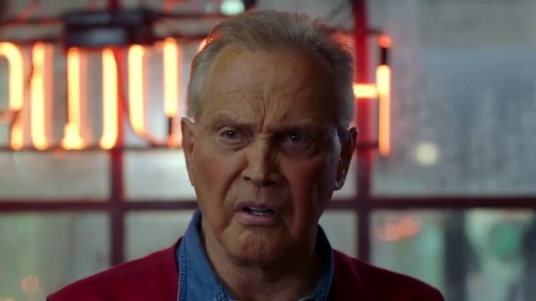 Lee Majors looking disgusted