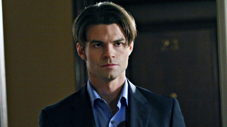 Elijah Mikaelson looking serious