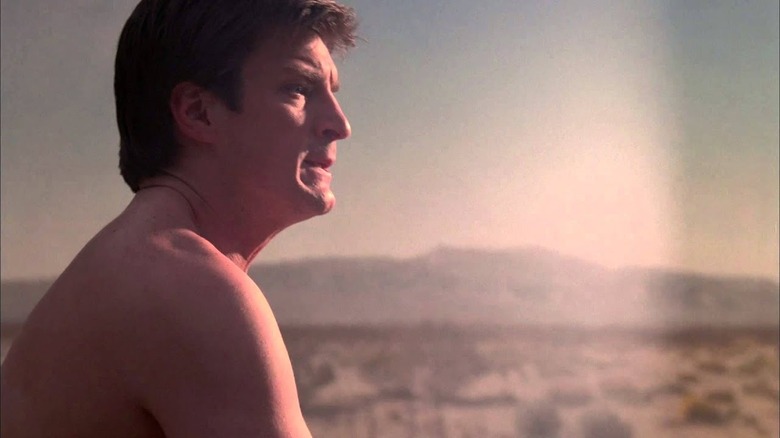 Nathan Fillion naked desert