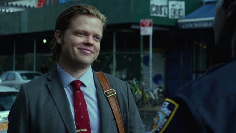 Foggy Nelson grins at a cop