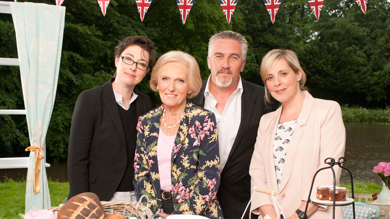 Paul Hollywood, Mary Berry, Mel Giedroyc, and Sue Perkins