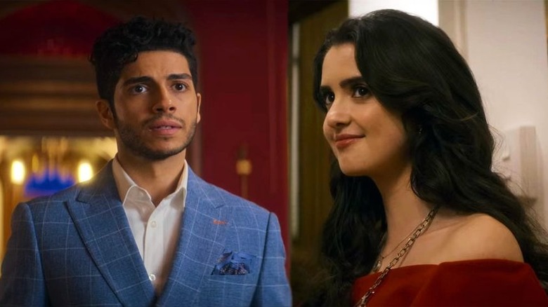 Laura Marano and Mena Massoud in The Royal Treatment