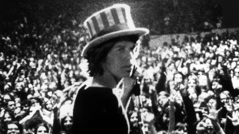 Mick Jagger in hat