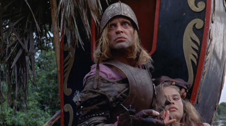 Klaus Kinski looking serious in "Aguirre, the Wrath of God" 