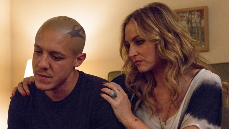 Theo Rossi and Drea de Matteo