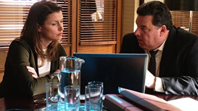 Bridget Moynahan and Steve Schirripa